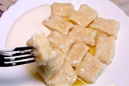 Галушки из творога
