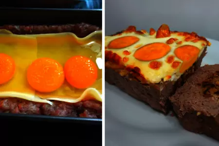 Мясной хлеб с начинкой на праздничный стол // новогодний стол