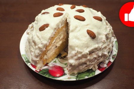Домашний бисквитный торт в мультиварке, простой рецепт торта к чаю