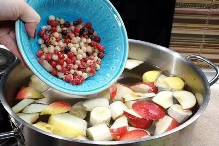 Рецепт зимнего компота