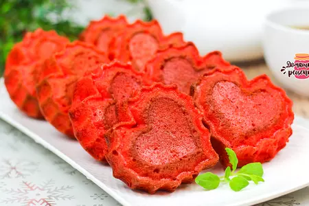 Кексы красный бархат