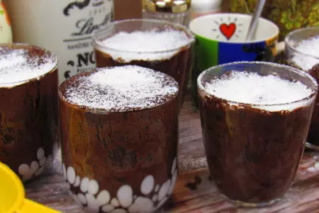 Шоколадные кексы в микроволновке