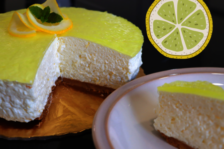 Невесомый муссовый торт без выпечки // торт лимонный мусс 
