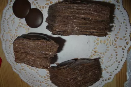 Шоколадный блинный торт #масленица