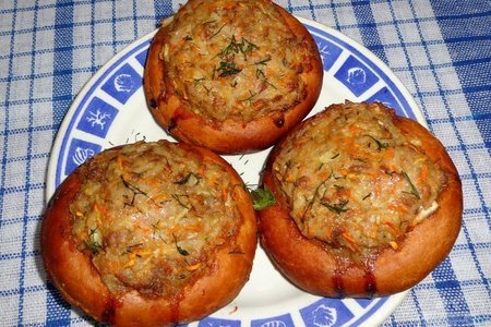 Баранки фаршированные в духовке