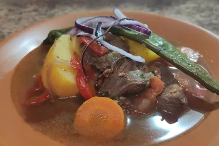 Шурпа из лосятины, суп из лося
