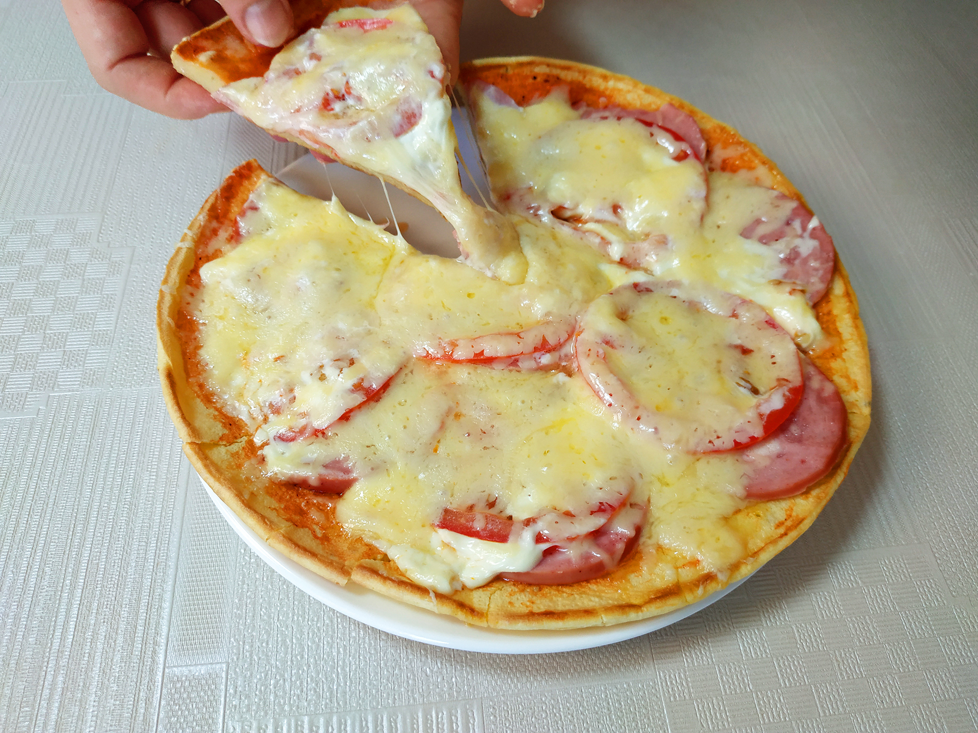 быстрая пицца на батоне в духовке фото 110