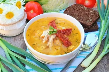 Щи с вялеными томатами #литкухня #кулинар