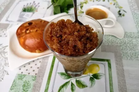 Кофейная гранита — лед в бокале