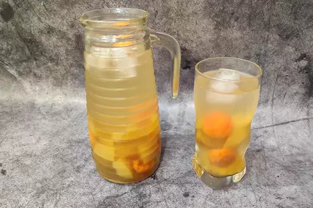Домашний яблочный компот с курагой