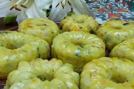 Овощные мини запеканки из  кабачков
