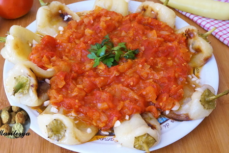 Перец по-молдавски, сладкий перец с томатами