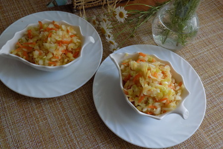 Капустный салат из советской столовой
