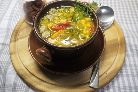 Фото к рецепту: Североамериканский суп “суккоташ” 