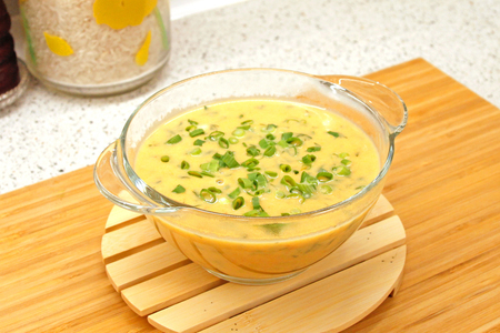 Суп из овощей, с плавленым сыром