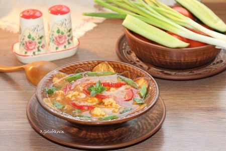 Фото к рецепту: Суп с булгуром и цветной капустой #постныйстол