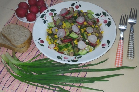 Салат с редисом и селёдкой #постныйстол