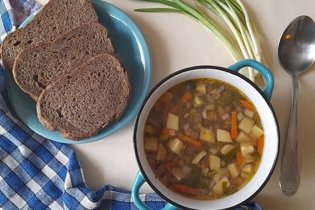 Фото к рецепту: Суп с чечевицей #постныйстол