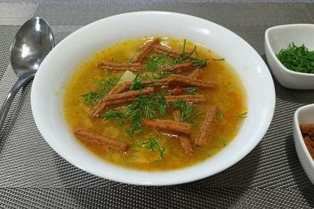 Фото к рецепту: Постный гороховый суп #постныйстол