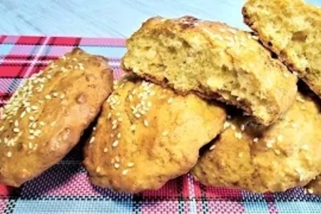 Фото к рецепту: Печенье с геркулесом .
