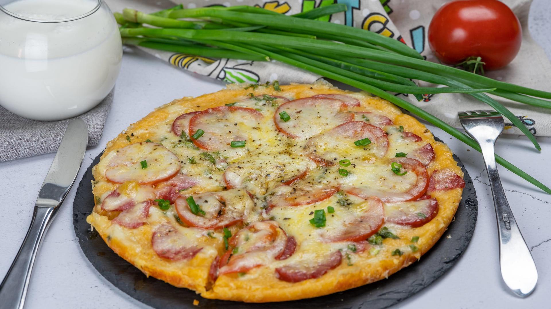 пицца четыре сыра на сковороде рецепт фото 27