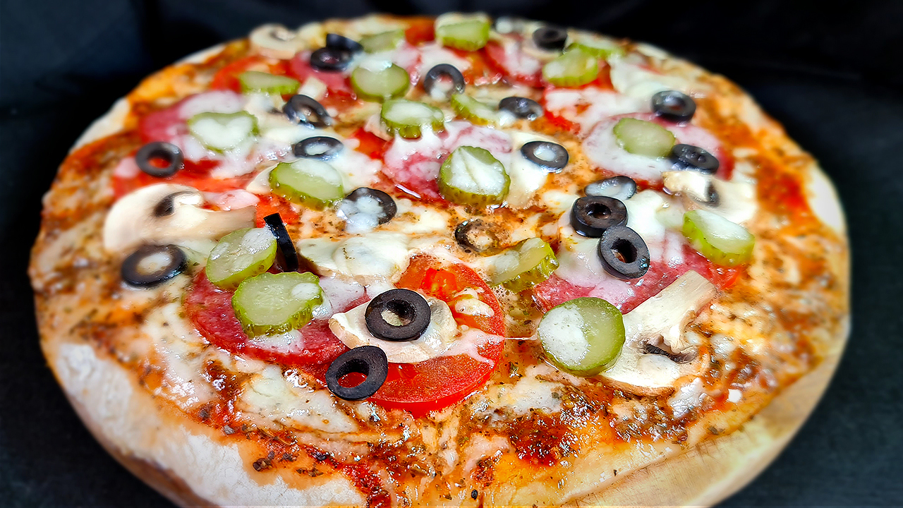 фото рецепт быстрой пиццы на сковороде фото 114