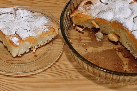 Фото к рецепту: Быстрый пирог с абрикосами, тесто за 5 минут