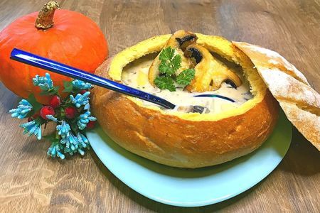 Фото к рецепту: Брамборачка - картофельно-грибной суп