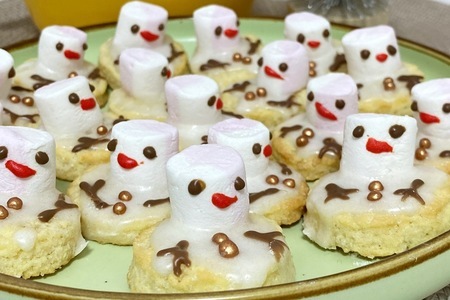 Печенье "тающие снеговики"