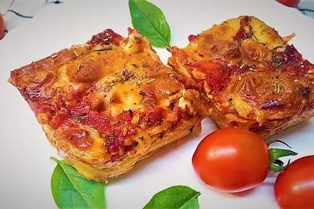 Ленивая лазанья с курицей