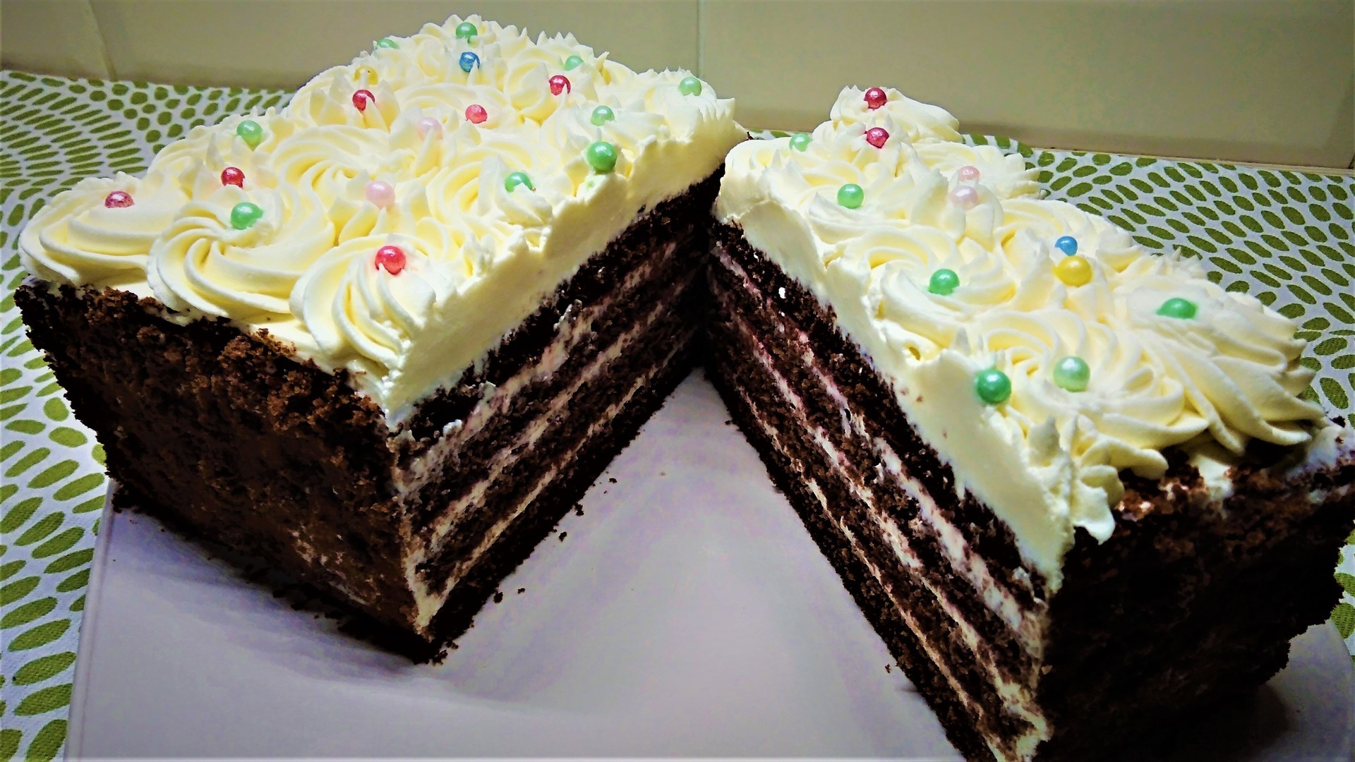 2. Шоколадно-творожный торт