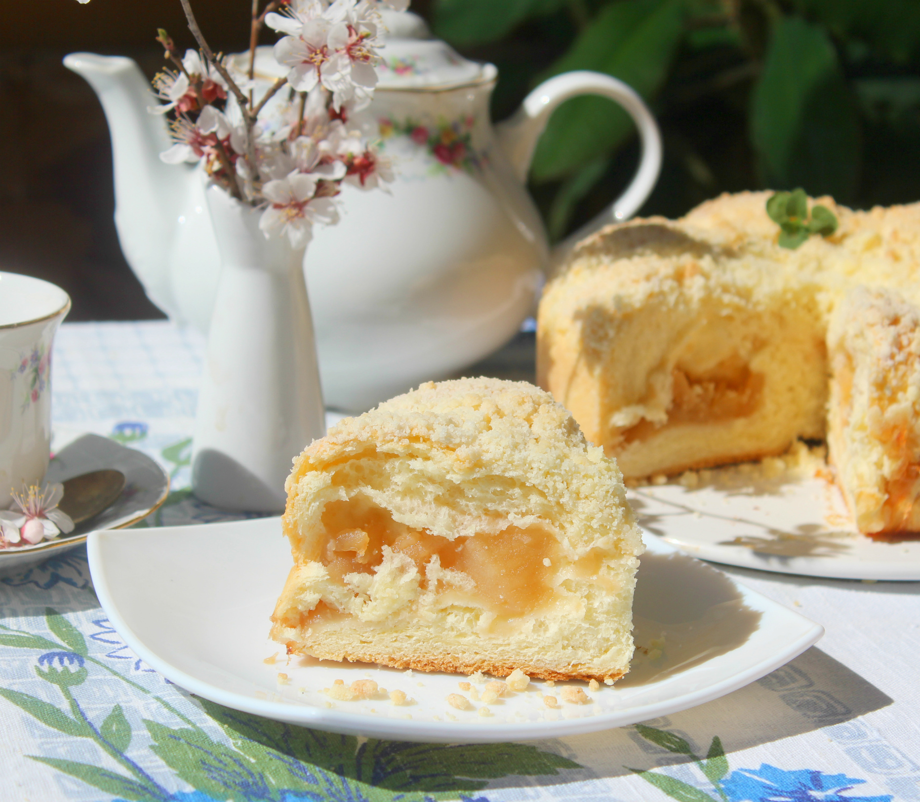 Яблочный пирог со сливочной карамелью