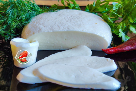 Фото к рецепту: Сыр сулугуни  на закваске «сыры pasta filata» от бакздрав