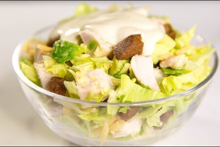 Recipe photo: Salad "Caesar" in minutes
