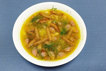 Гороховый суп с копчёностями — рецепт супа в мультиварке