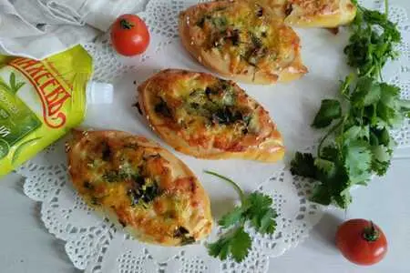 Сыром и зеленью "лодочки" с #махеевъ
