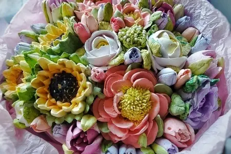 Зефирные цветы