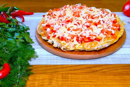 Омлет с лавашом
