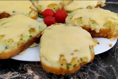 Горячие бутерброды с картошкой