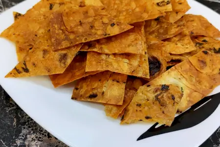 Хрустящие чипсы из лаваша
