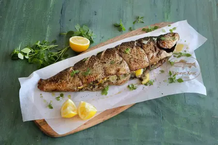 Хариус в духовке