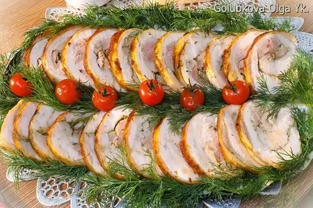 Фото: Куриный рулет с паприкой Куриный рулет с паприкой