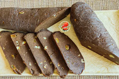 Шоколадная колбаса с варёной сгущёнкой