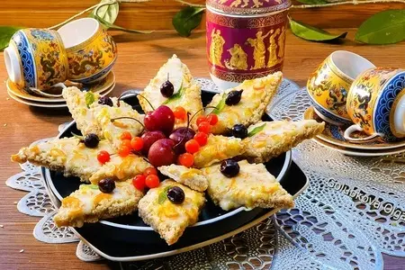 Печенье "Апельсиновые ромбы"