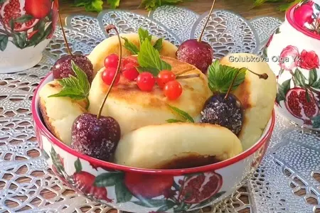 Кокосовые сырники без муки