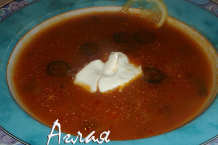 Фото к рецепту: Суп "солянка из дичи"