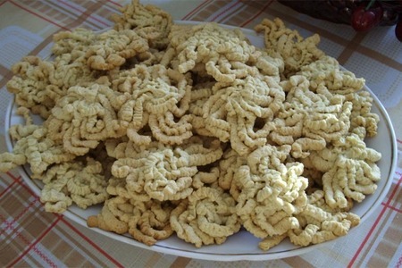 Фото к рецепту: Печенье "хризантемы"