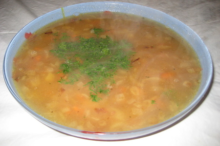 Суп с чесноком
