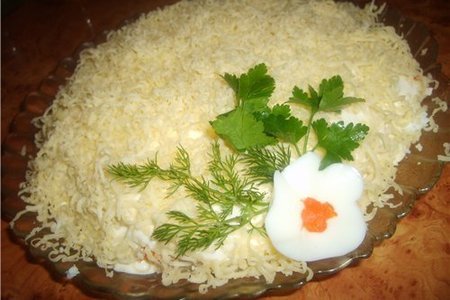 Фото к рецепту: Салат рыбно-рисовый