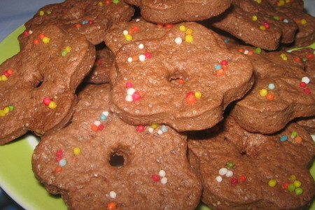 Фото к рецепту: Печенье шоколадное.